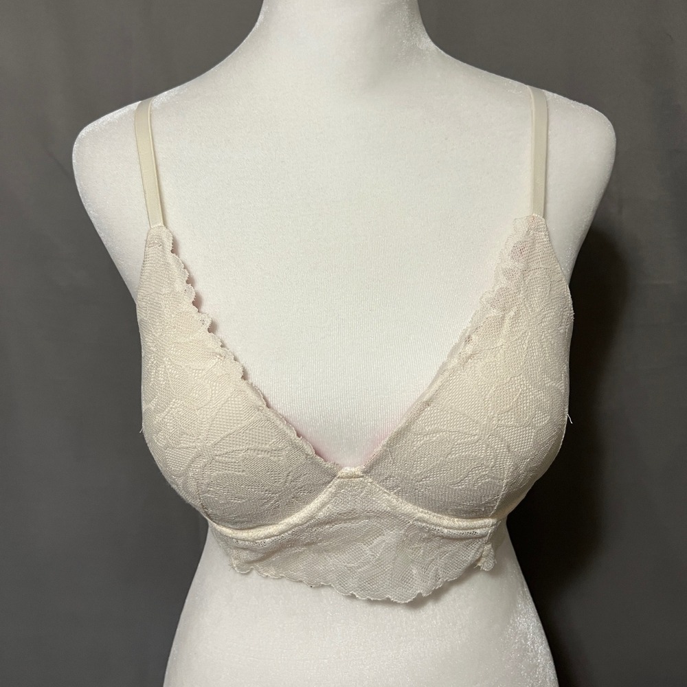 PINK‎ Victoria's Secret Push Up Bralette Lace Wireless Convertible Straps Small